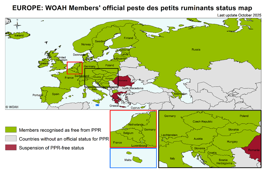Figuur Officiële PPR-status
