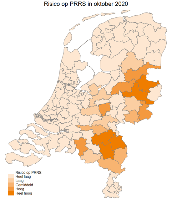 Kaartje PRRS oktober 2020